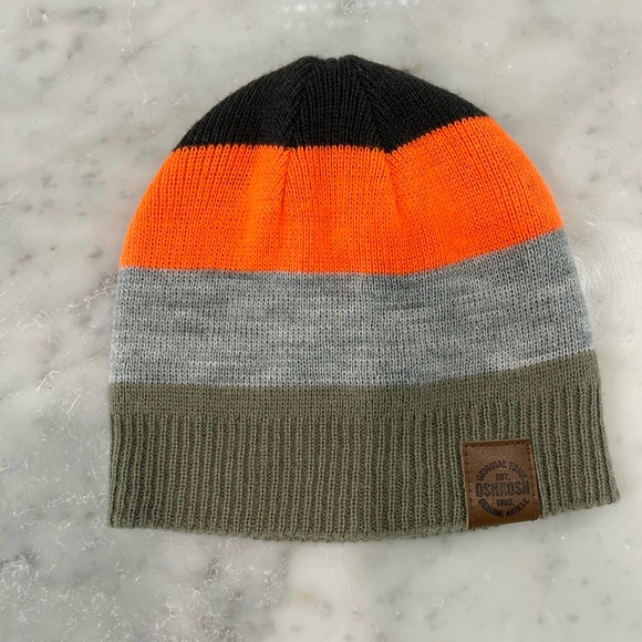 OshKosh B'gosh Other - OshKosh B'gosh Kids' Colorful Striped Beanie - Orange, Gray, Black, Green